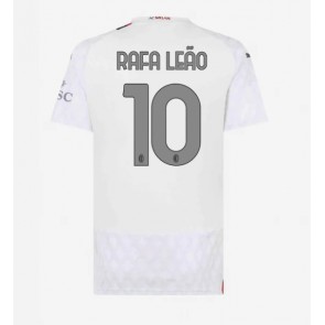AC Milan Rafael Leao #10 Replika Udebanetrøje Dame 2023-24 Kortærmet